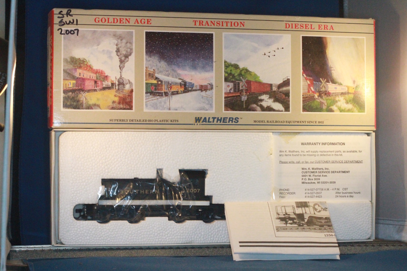 JP HO Walthers 932-1370 EMD SW1 Diesel Switcher Southern Railway SOU #2007