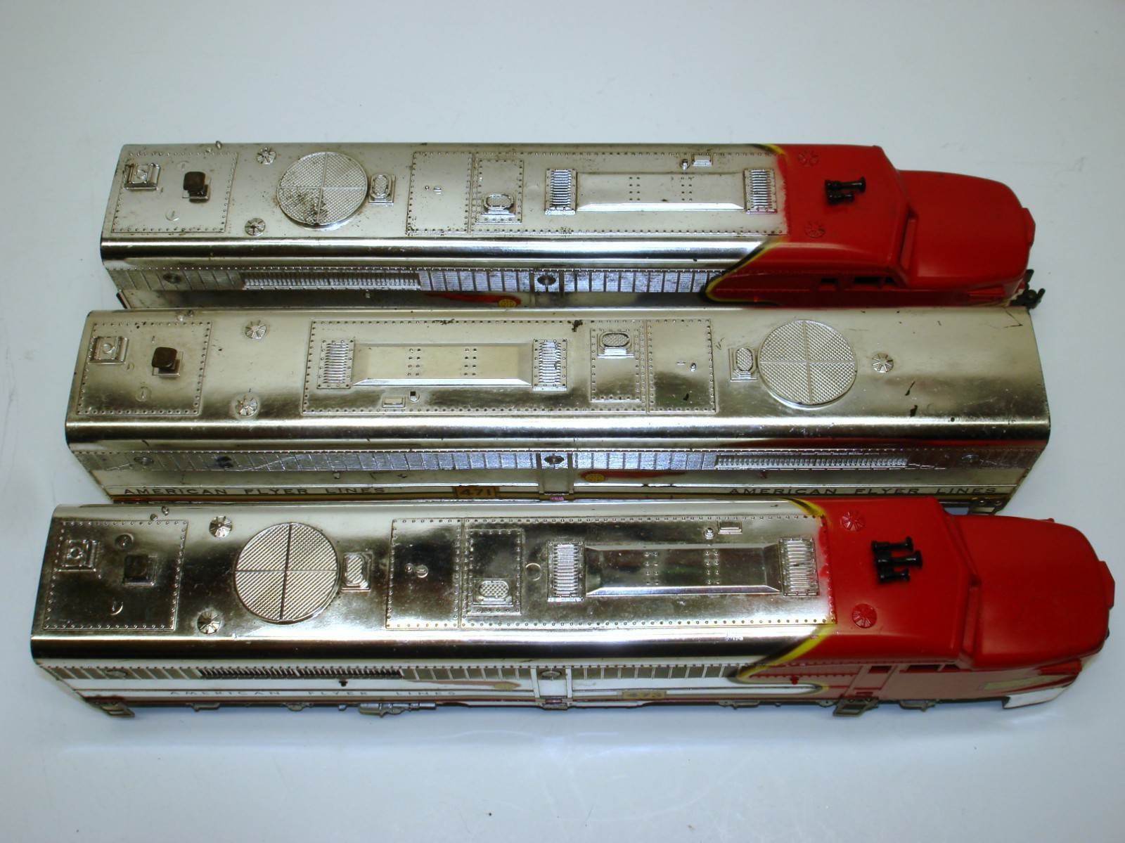 470/471/473 American Flyer Santa Fe Chrome Alco Diesel Engines [Lot XX7-D2]