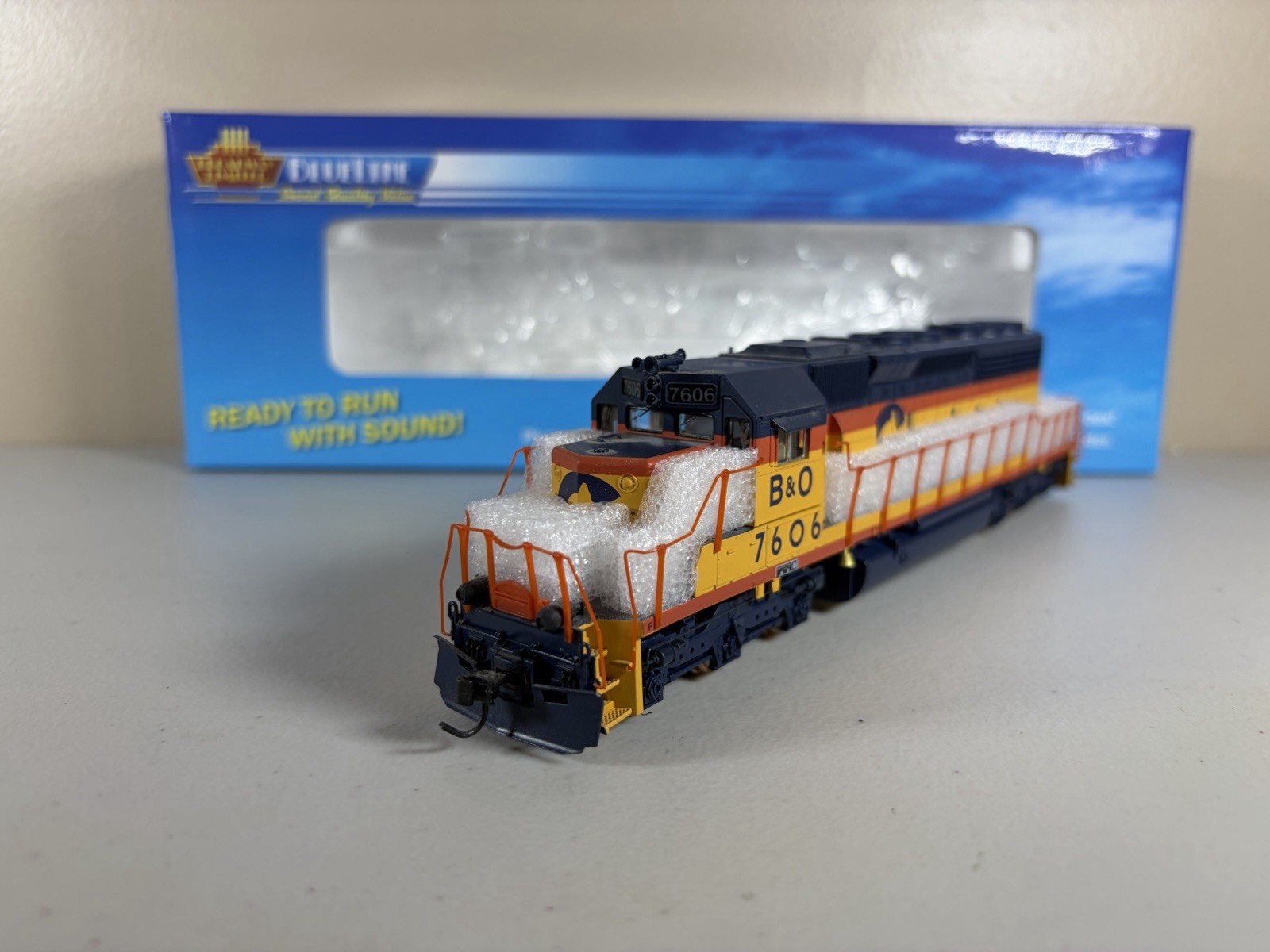 HO Broadway Limited DCC Sound Ditch Lights Chessie System SD40-2 #7606