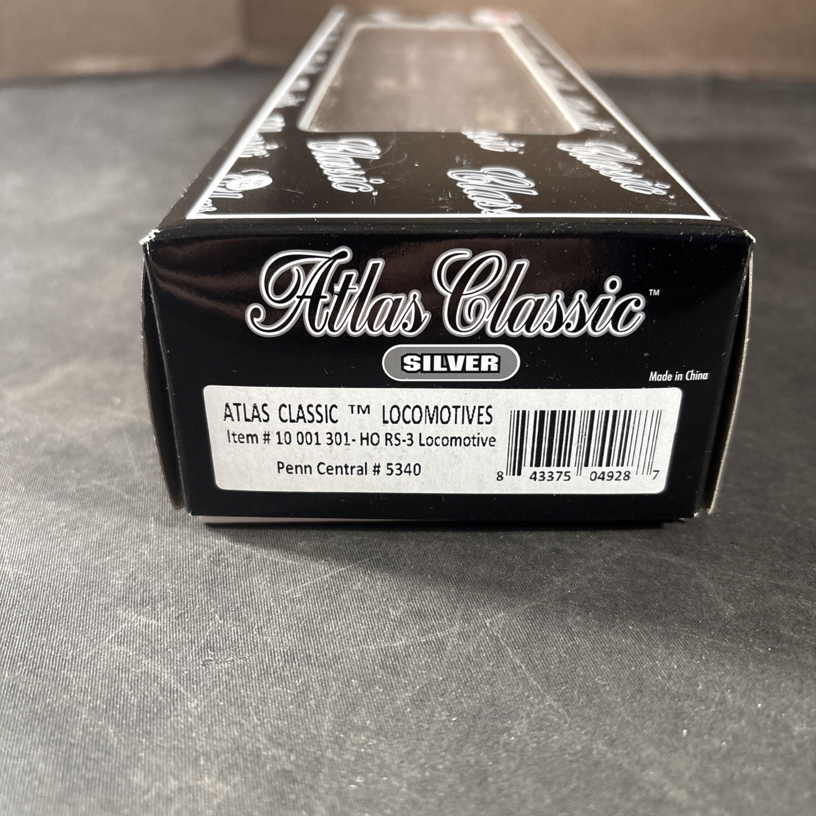 ATLAS CLASSIC SILVER LOCOMOTIVE HO RS-3 LOCOMOTIVE PENN CENTRAL #5340 #10001301
