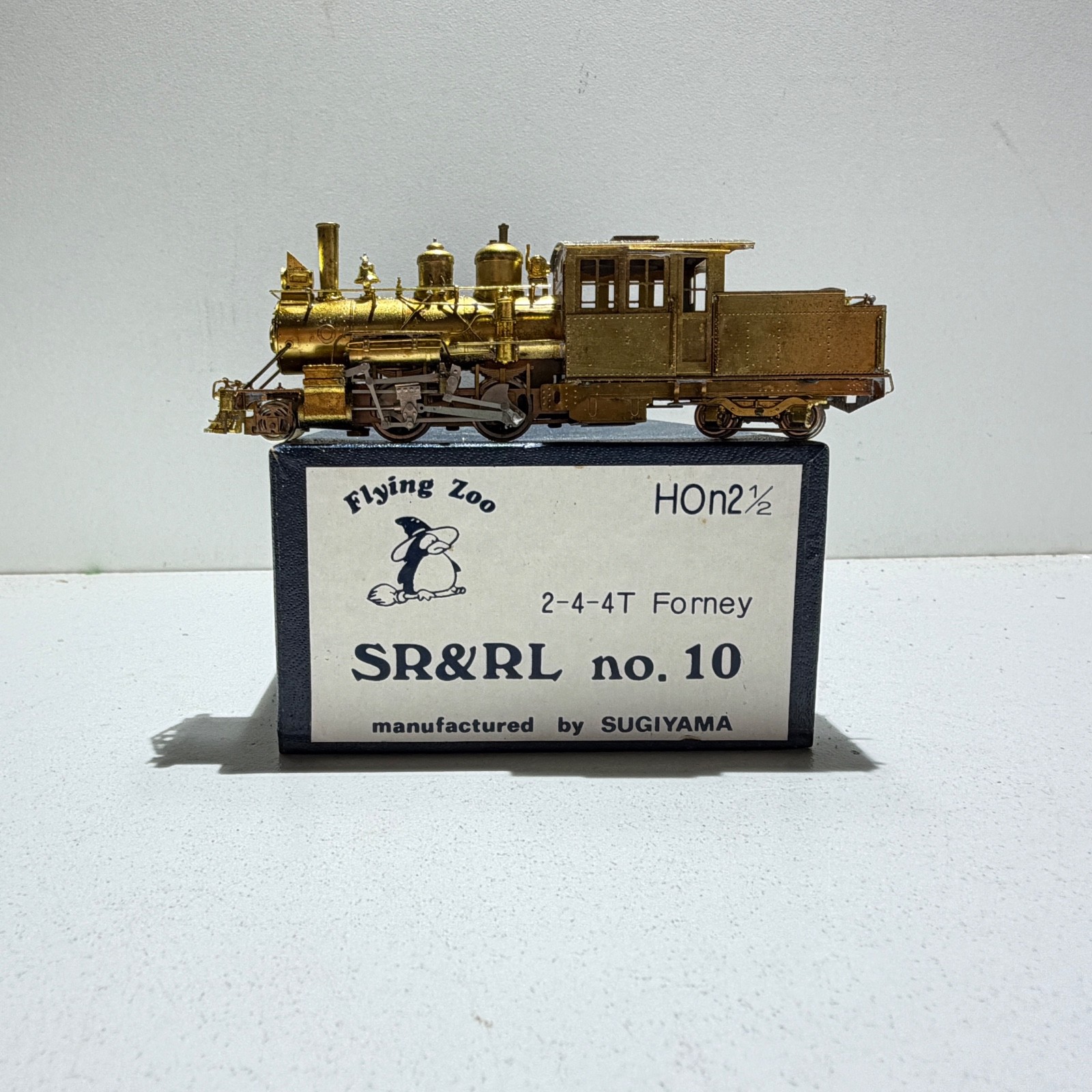 Flying Zoo HOn2 1/2 SR&RL #10 2-4-4T Forney Locomotive Runs Boxed