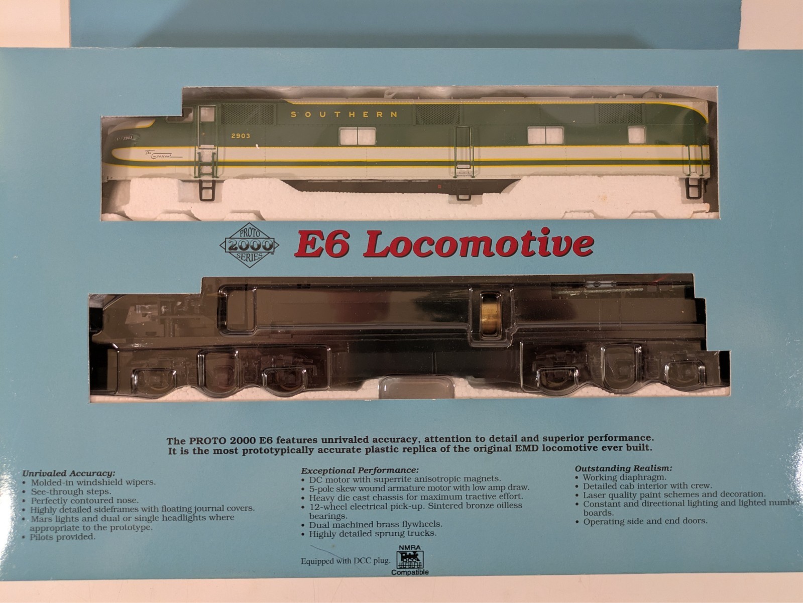 HO EMD E6 SOU Southern #2903 DCC Ready NIB NOS #23272