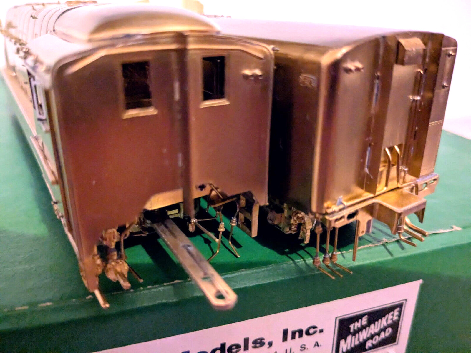 **1 OF 100! OVERLAND BRASS MILW RD CLASS A 4-4-2 #3-4 MODERNIZED HO *”RUNS G@@D!
