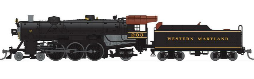 BROADWAY LIMITED 6953 N SCALE Light Pacific 4-6-2 WM 208 Paragon4 Sound/DC/DCC