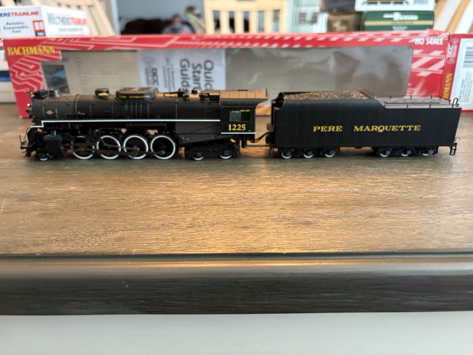 Bachmann 2-8-4 Berkshire Steam Locomotive With Tender Pere Marquette #1225