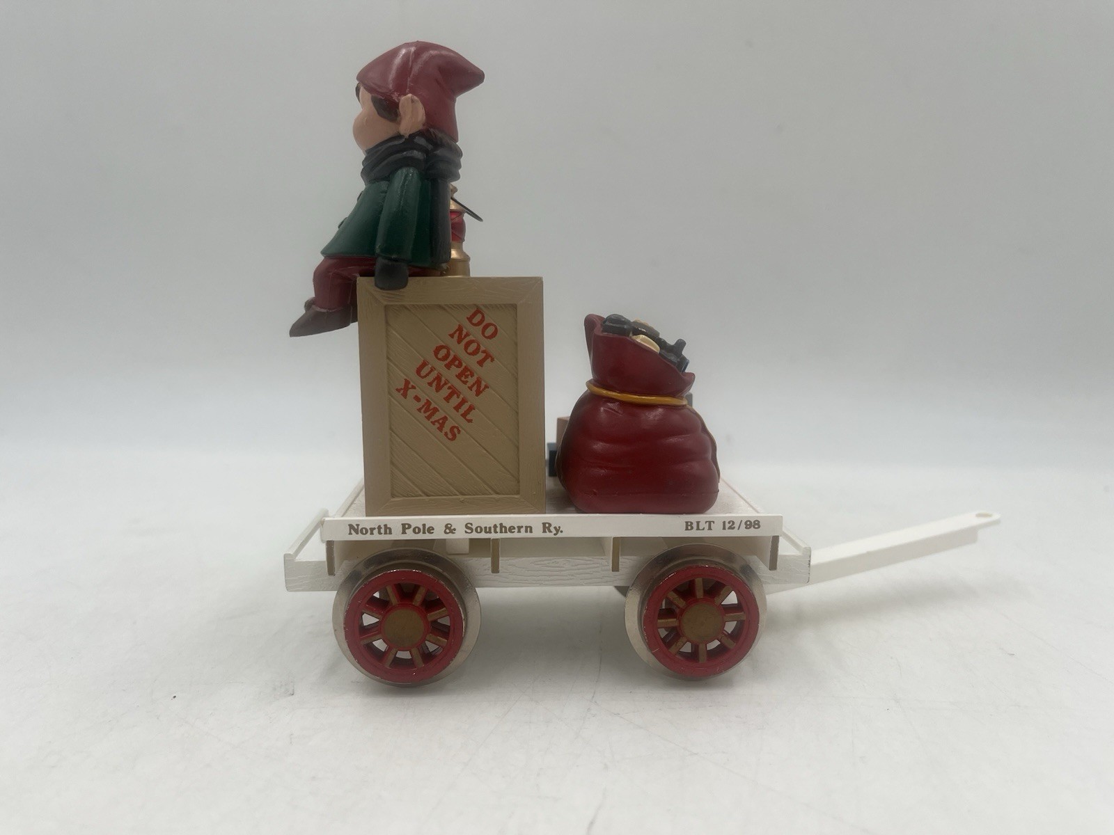 Bachmann 96241 #2 Christmas Handcar w/Santa & Elf – Metal Wheels EX/Box