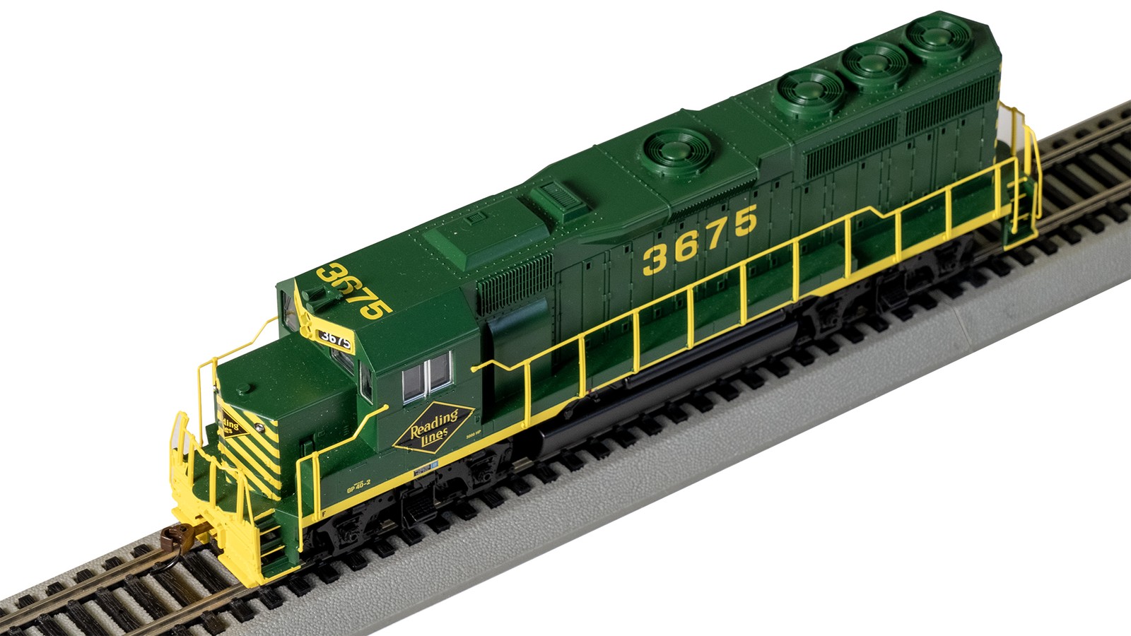 Bachmann 66310 Reading Lines #3675 – GP40 DCC Sound Diesel Locomotive HO Scale