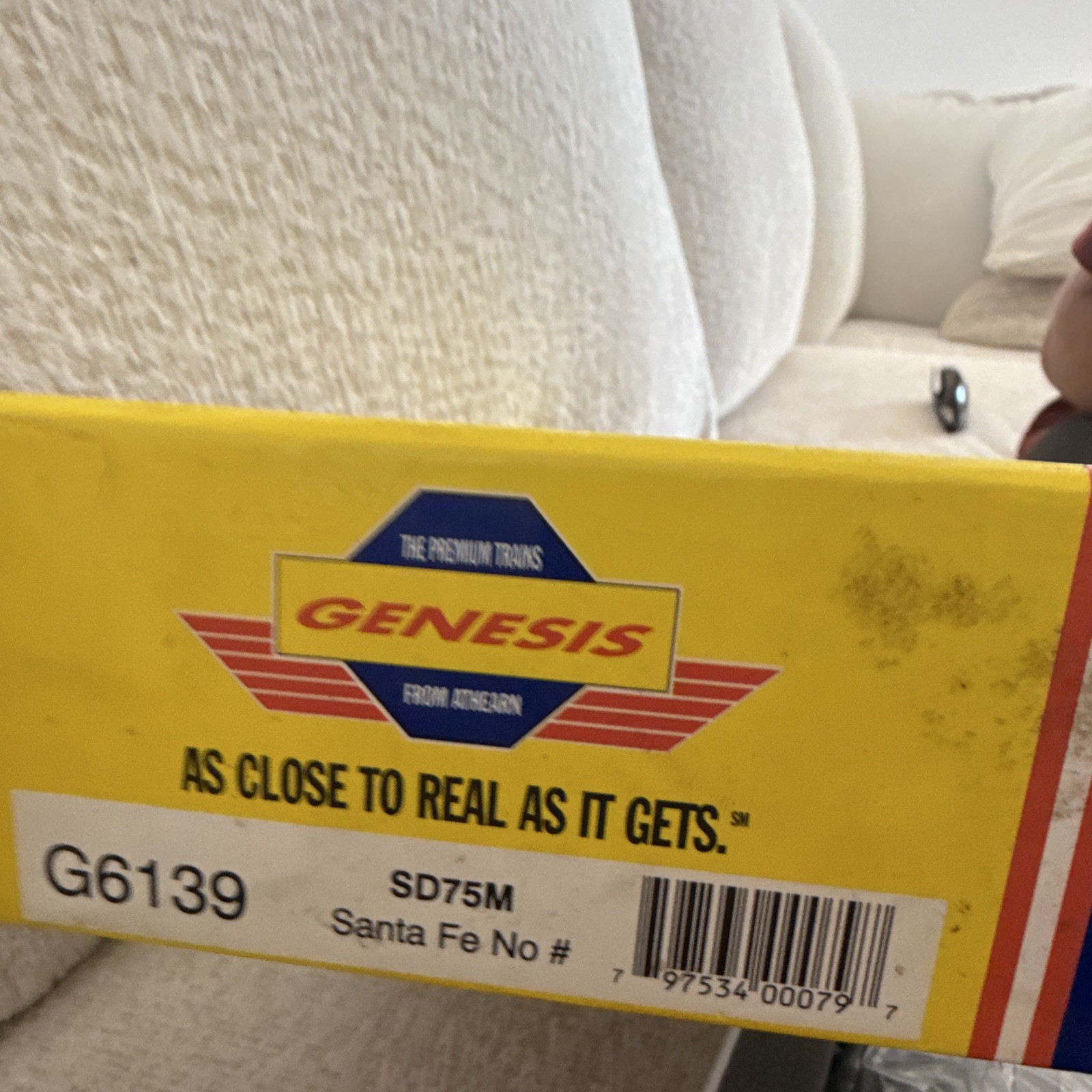 Athearn Genesis HO Santa Fe SD75M Diesel Locomotive G6139 DC Analog