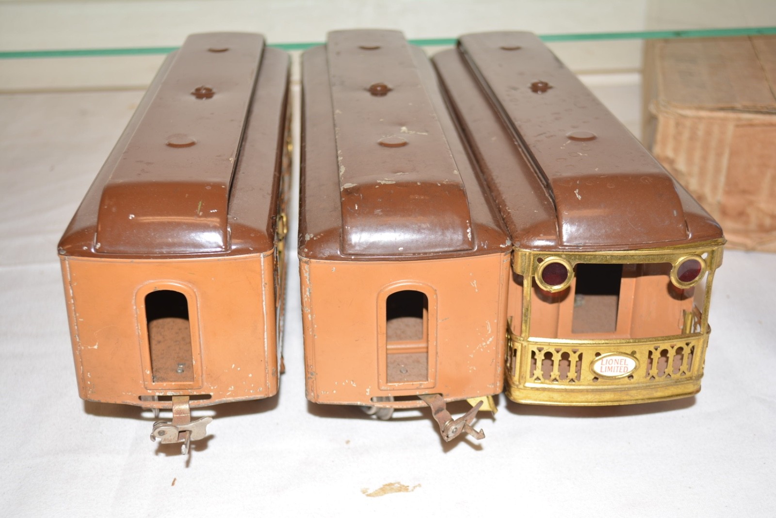 Lionel Prewar Standard Gauge, 309, 310, 312 Baby State Set Cars, Boxes, BCH