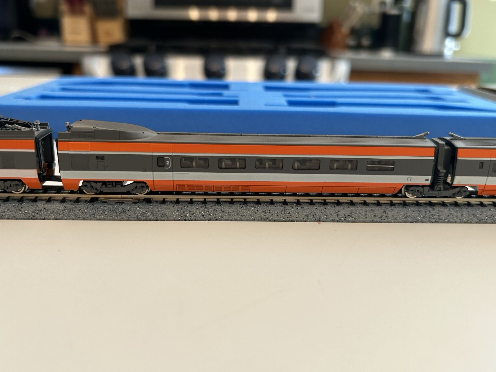 KATO French Railroad TGV S14701 N Scale Bullet Train Japan Used – Very Rare