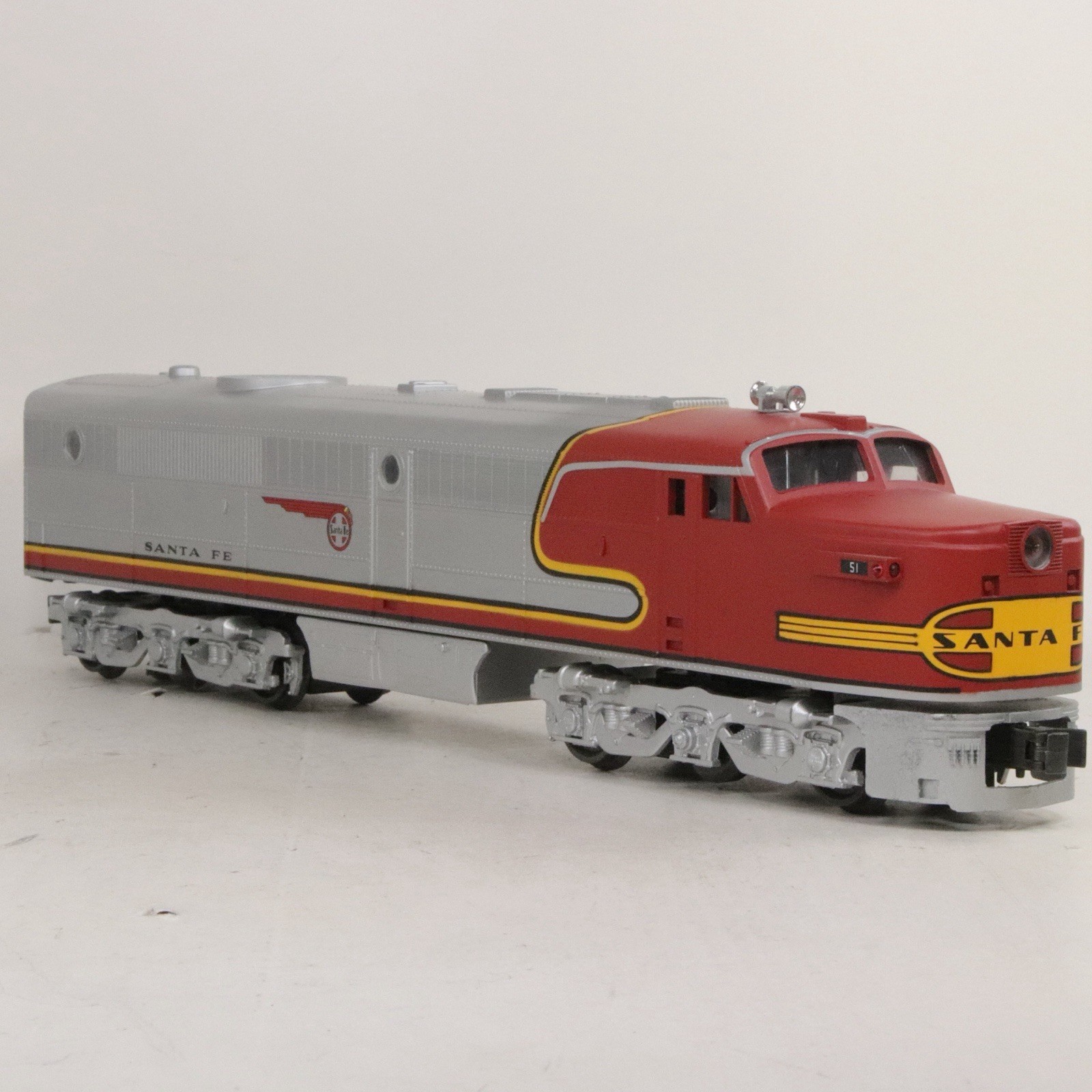 Williams O Gauge Santa Fe ATSF #51 #51B #52 PA-1 A-B-A AC Powered