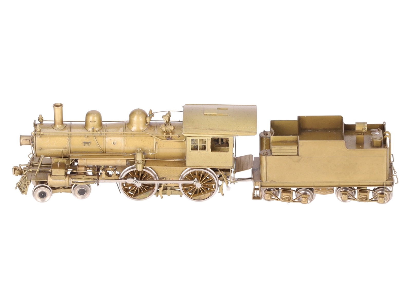 Pacific Fast Mail HO BRASS B&M 4-4-0 A-41F Steam Locomotive & Tender- Unpainted
