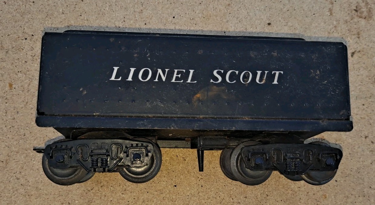Lionel Vintage. “Scout Tender Train Car”. Metal Used