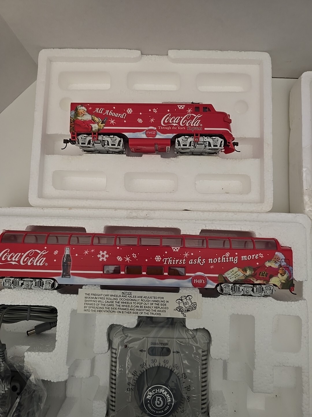 Coca-Cola Thru The Years F3 Train Set Bradford Exchange Hawthorne Village