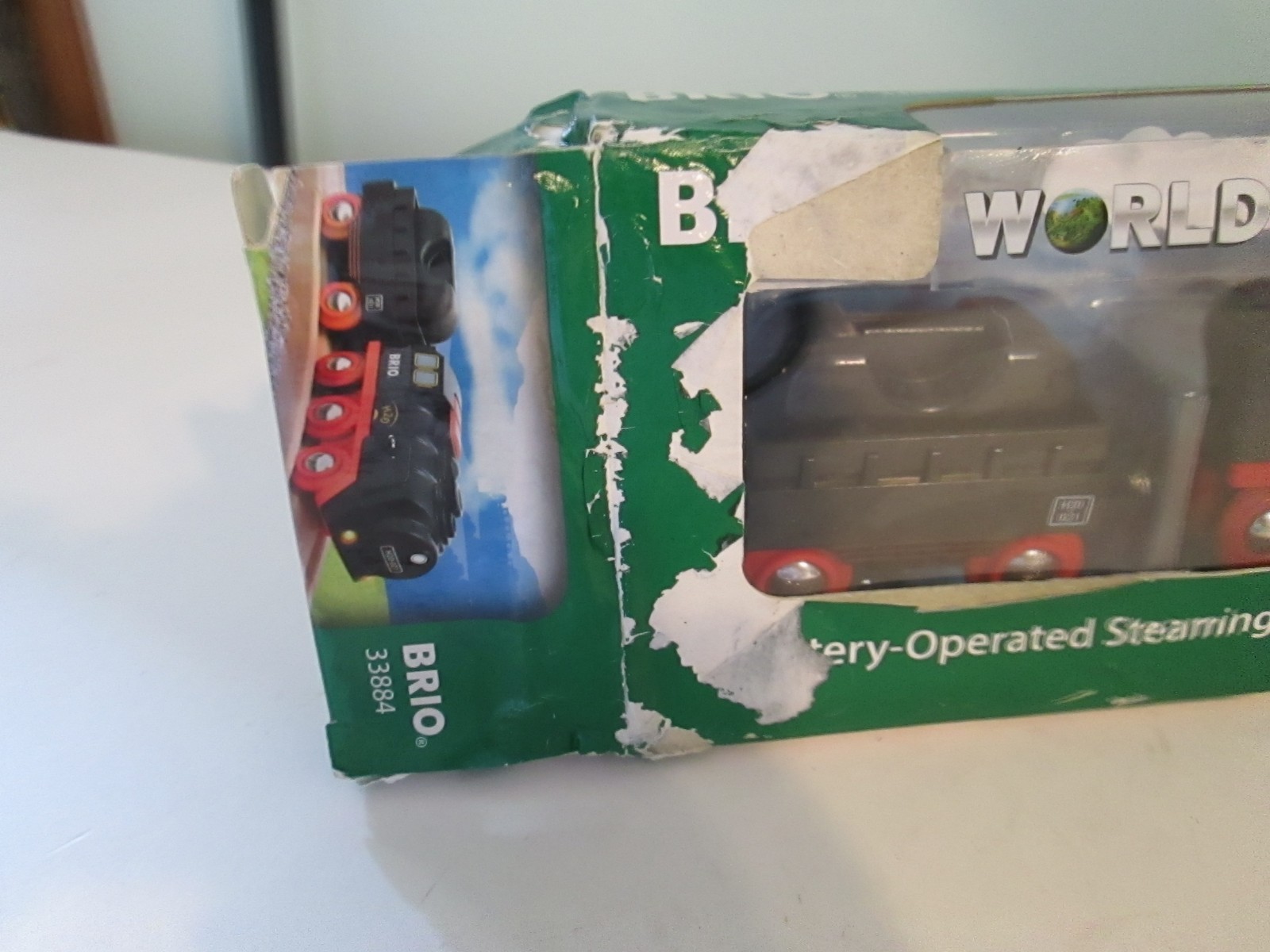 BRIO World 33884 Battery Operated Steaming Train Black & Red