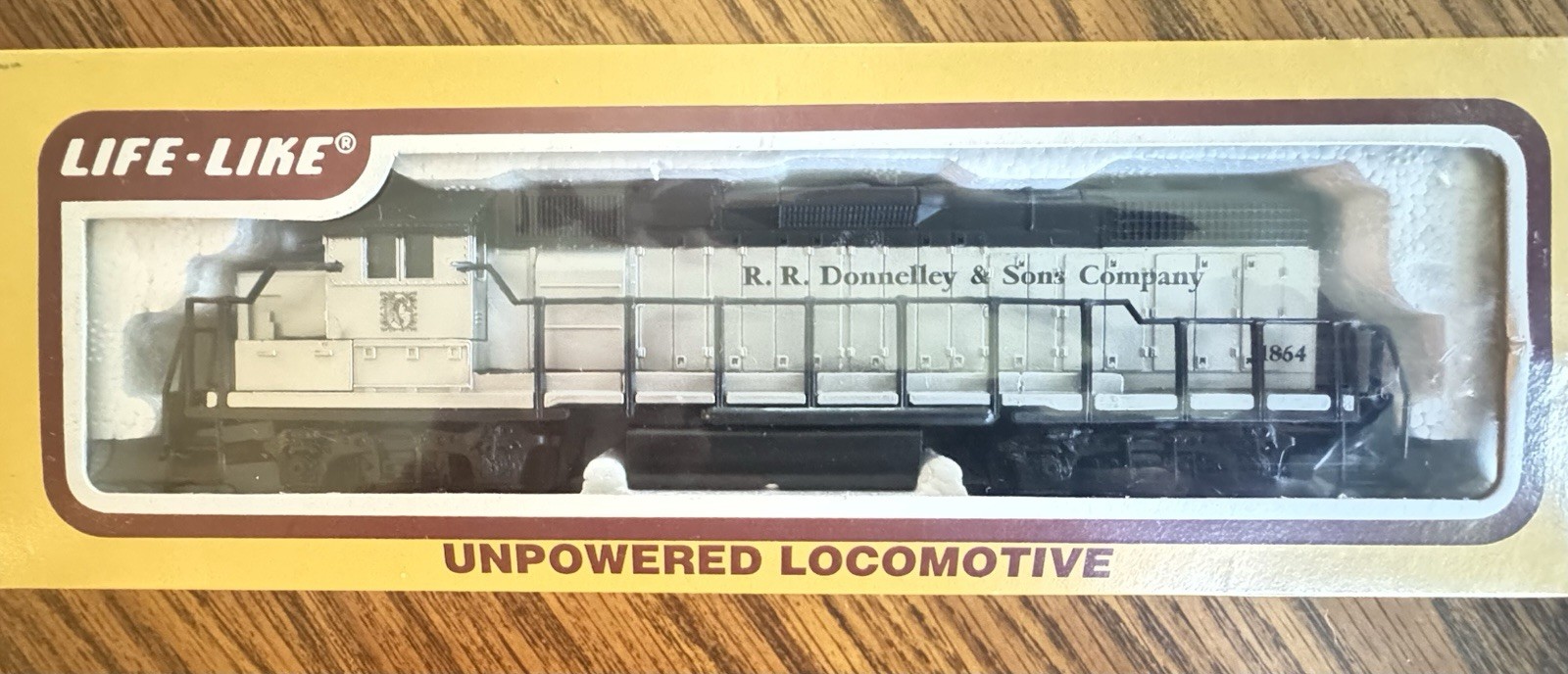 Vintage Life Like Silver Diecast HO Scale Unpowered Locomotive RRD&Sons 1864 NIB
