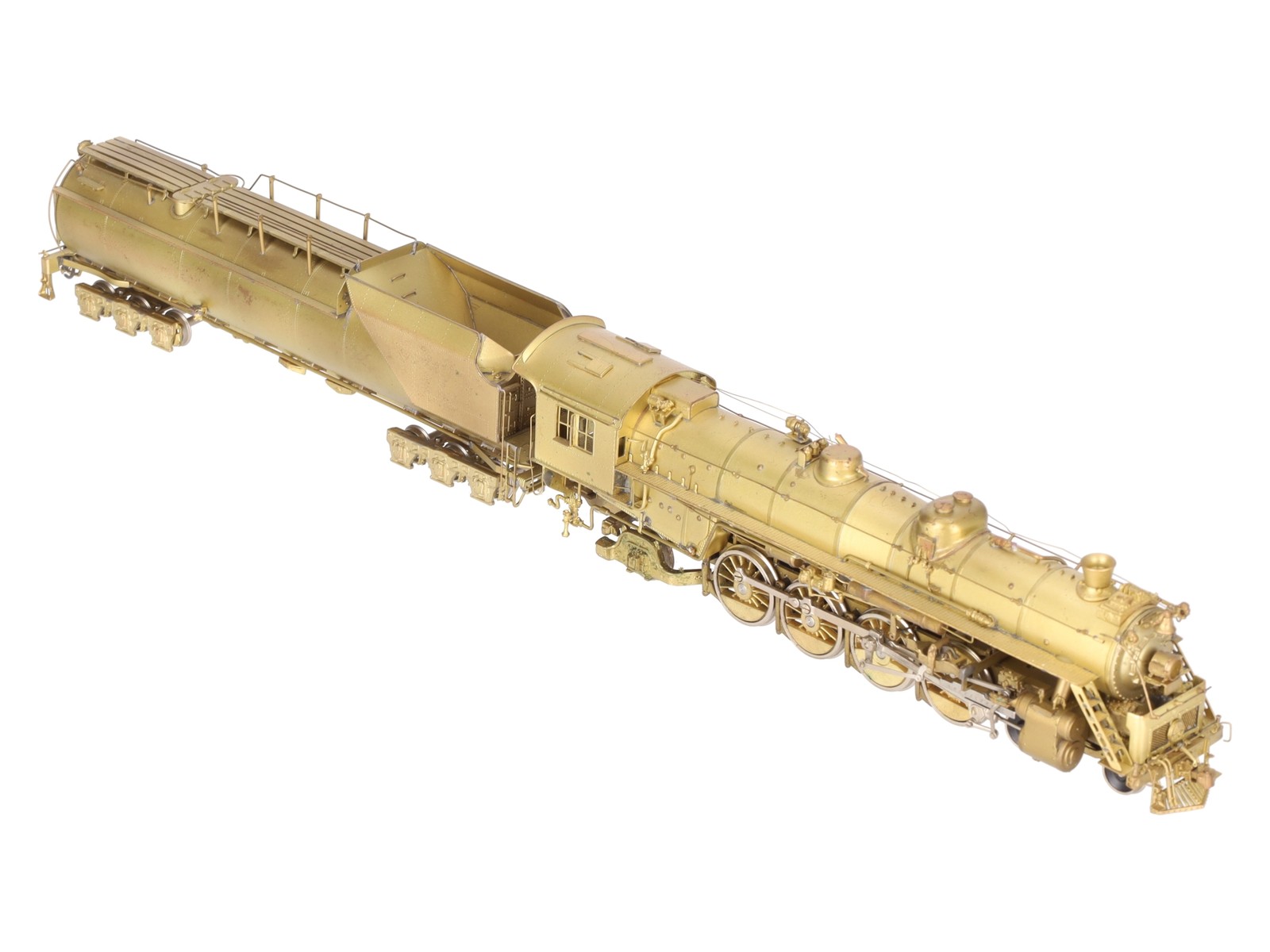 Westside Model Co. HO Brass Undecorated T-3t 4-8-2 Steam Locomotive & Tender EX