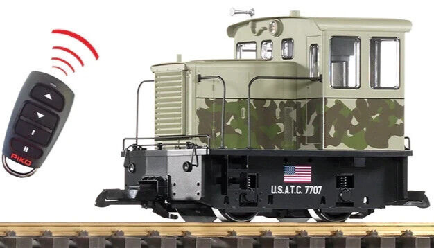 PIKO G Scale ~ New 2024 ~ US Army (USATC) 25-Ton Diesel Battery R/C Sound 38511