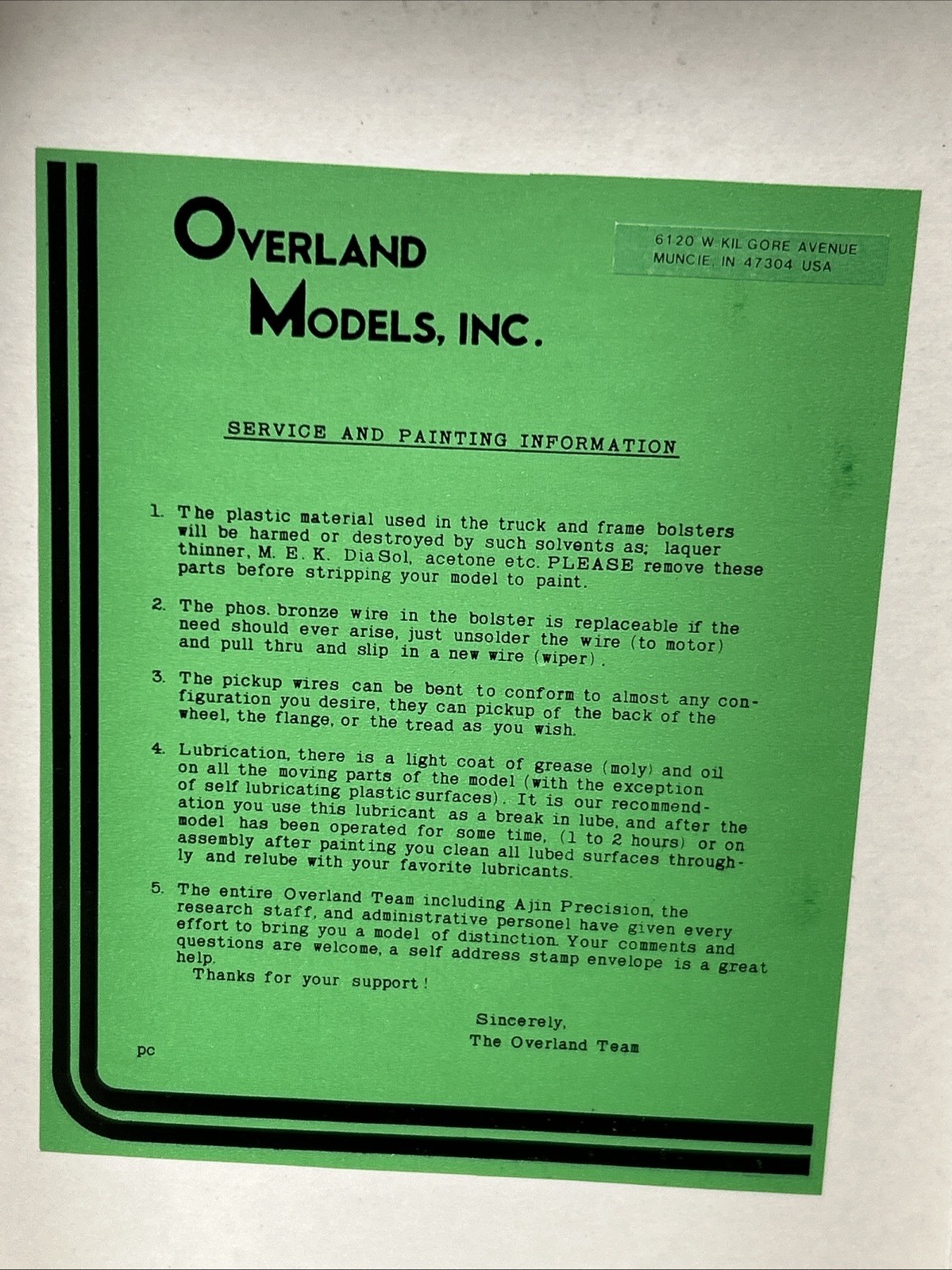 Overland Models HO Brass OMI-6413 F-3 A Ph. III Locomotive D&RGW *Used/Runs Well