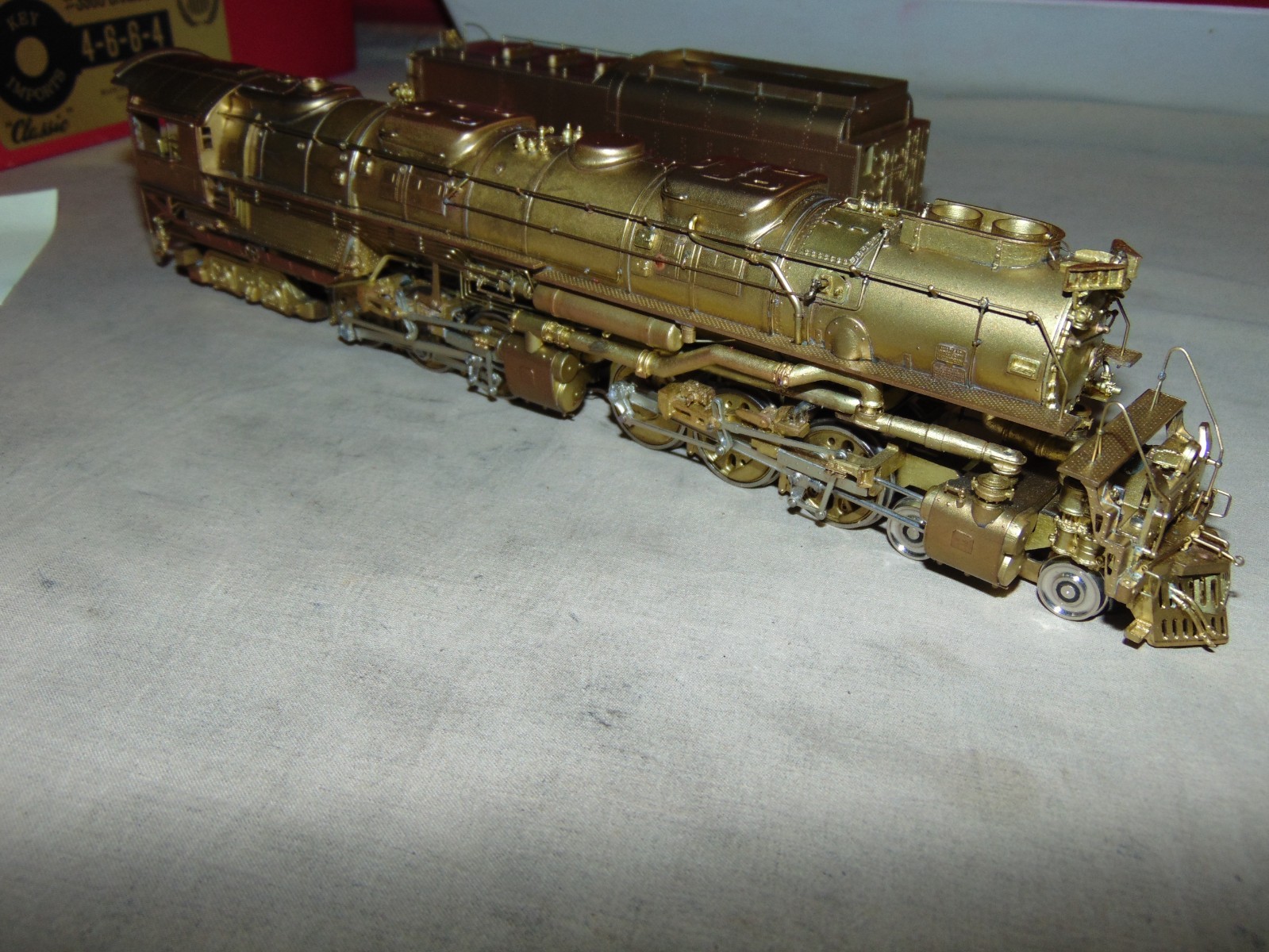 KEY IMPORTS HO BRASS 3985 4-6-6-4 UNPAINTED UNION PACIFIC CHALLENGER -LADDER OFF