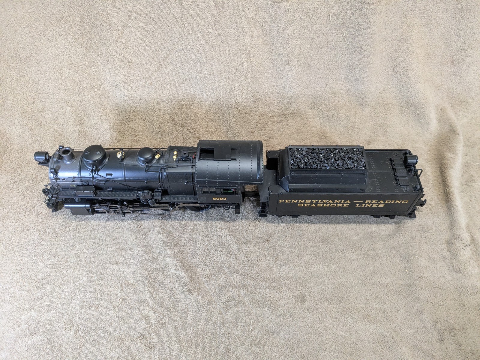 Pennsylvania Reading Seashore Lines O Scale Premier 2-8-0 Steam Engine w/ PS 3.0