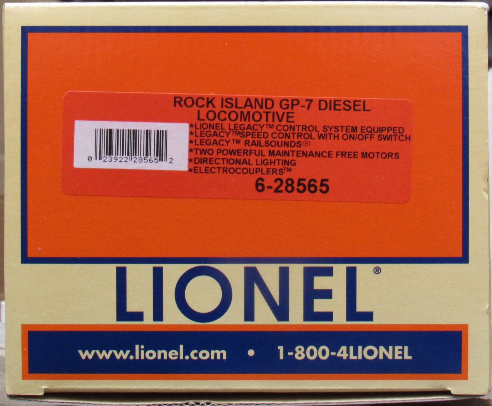 Lionel 28565 Rock Island GP-7 Diesel Engine w/Legacy O-Gauge LNIB