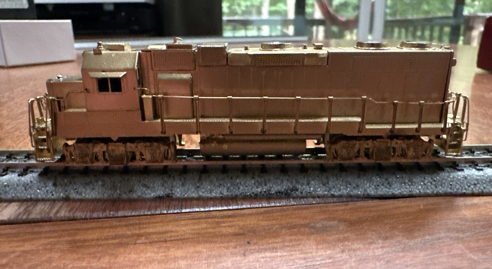 Hallmark Models N Scale Brass GP38 W/Plow Filter Box & D. B. Runs Well LNIB NY