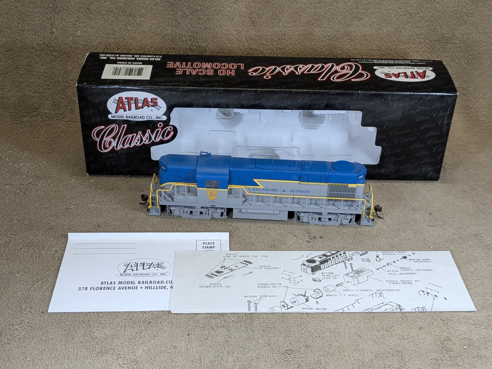 Atlas 8791 HO Scale Delaware & Hudson RS-11 Diesel Locomotive #5000