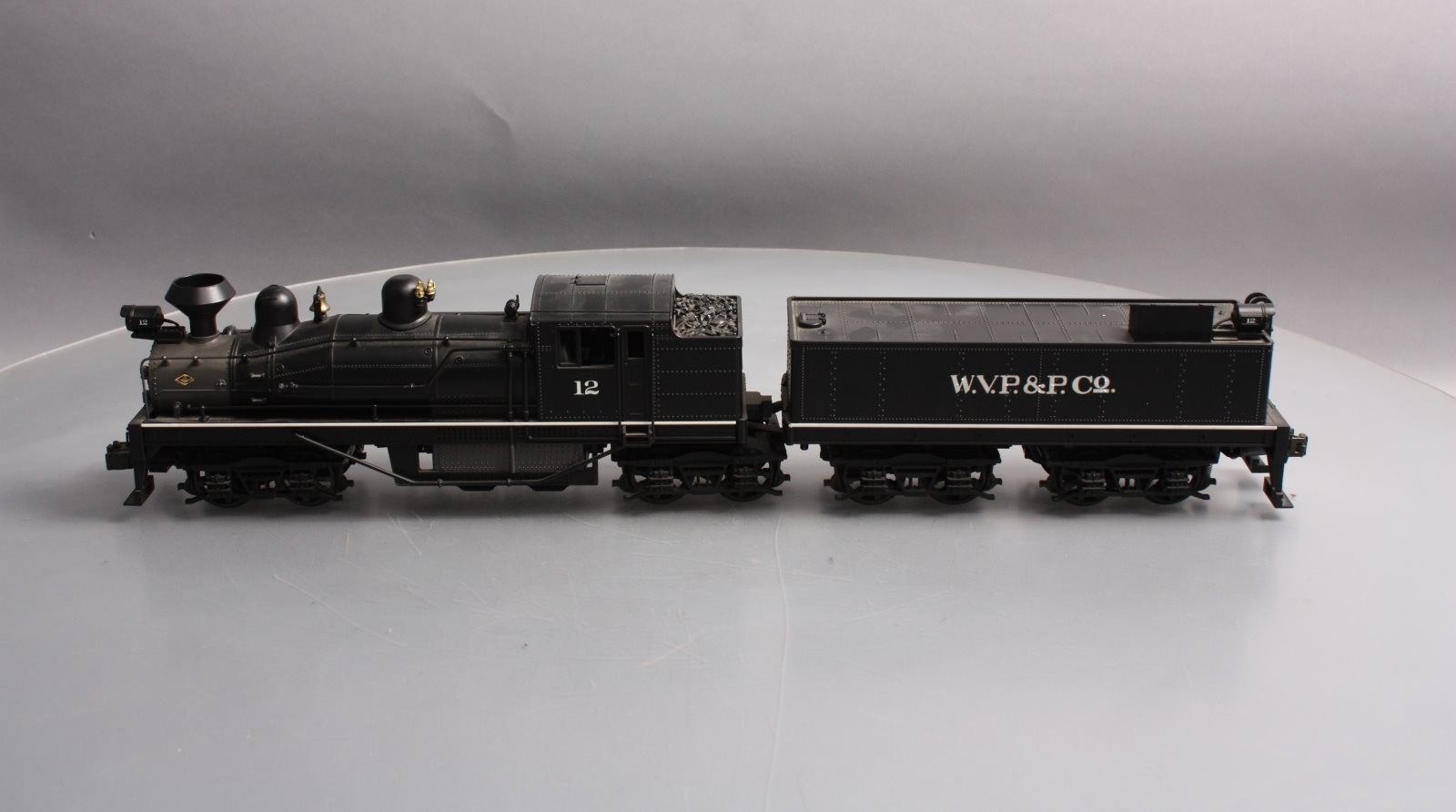 MTH 20-3023-1 O Gauge W.V.P&P Shay Steam Locomotive & Tender w/PS1 #12 LN/Box