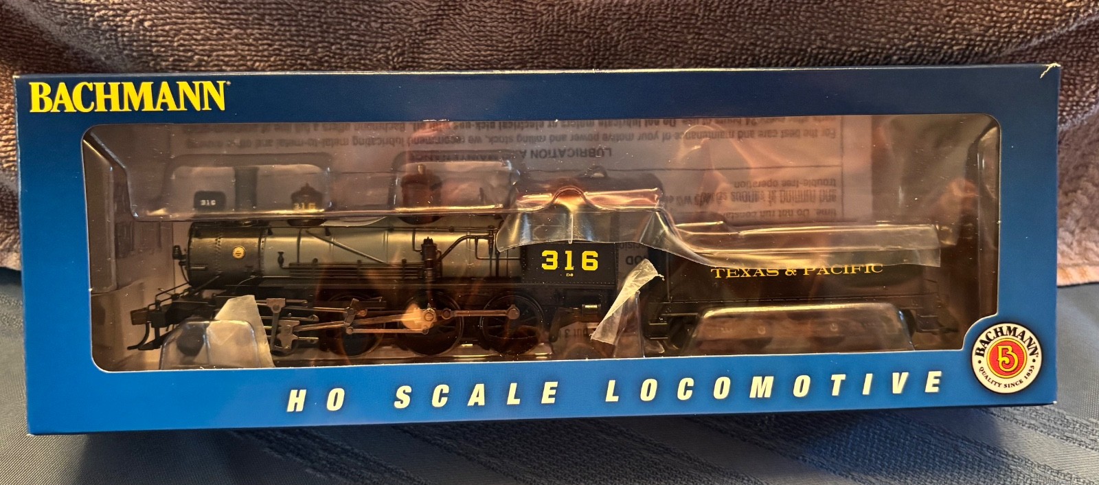 Bachmann 52205 HO Texas and Pacific Baldwin 4-6-0 Steam Locomotive #316