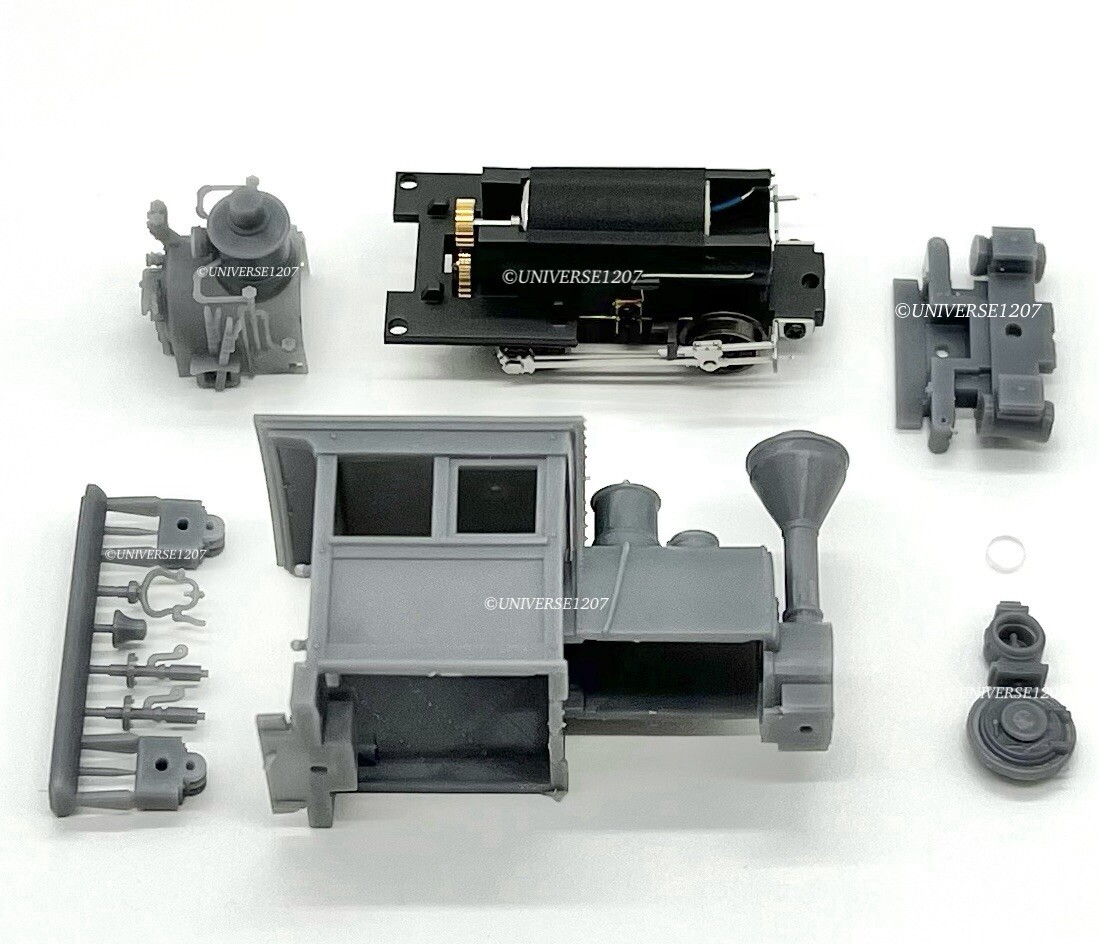 HOn3 Scale Toma 0-4-0 H.K. Porter Steam Locomotive w/Tender Kit Fluted Engine