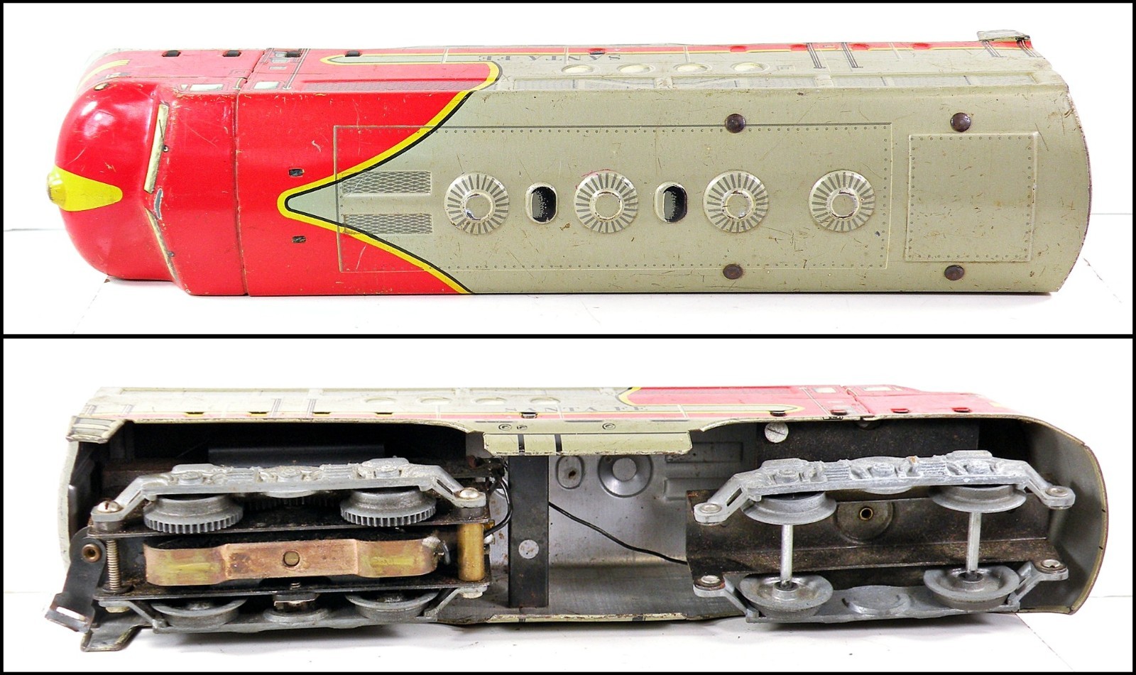 Marx 21 Santa Fe SF EMD FT A-A Diesel Powered /4/ 1950s