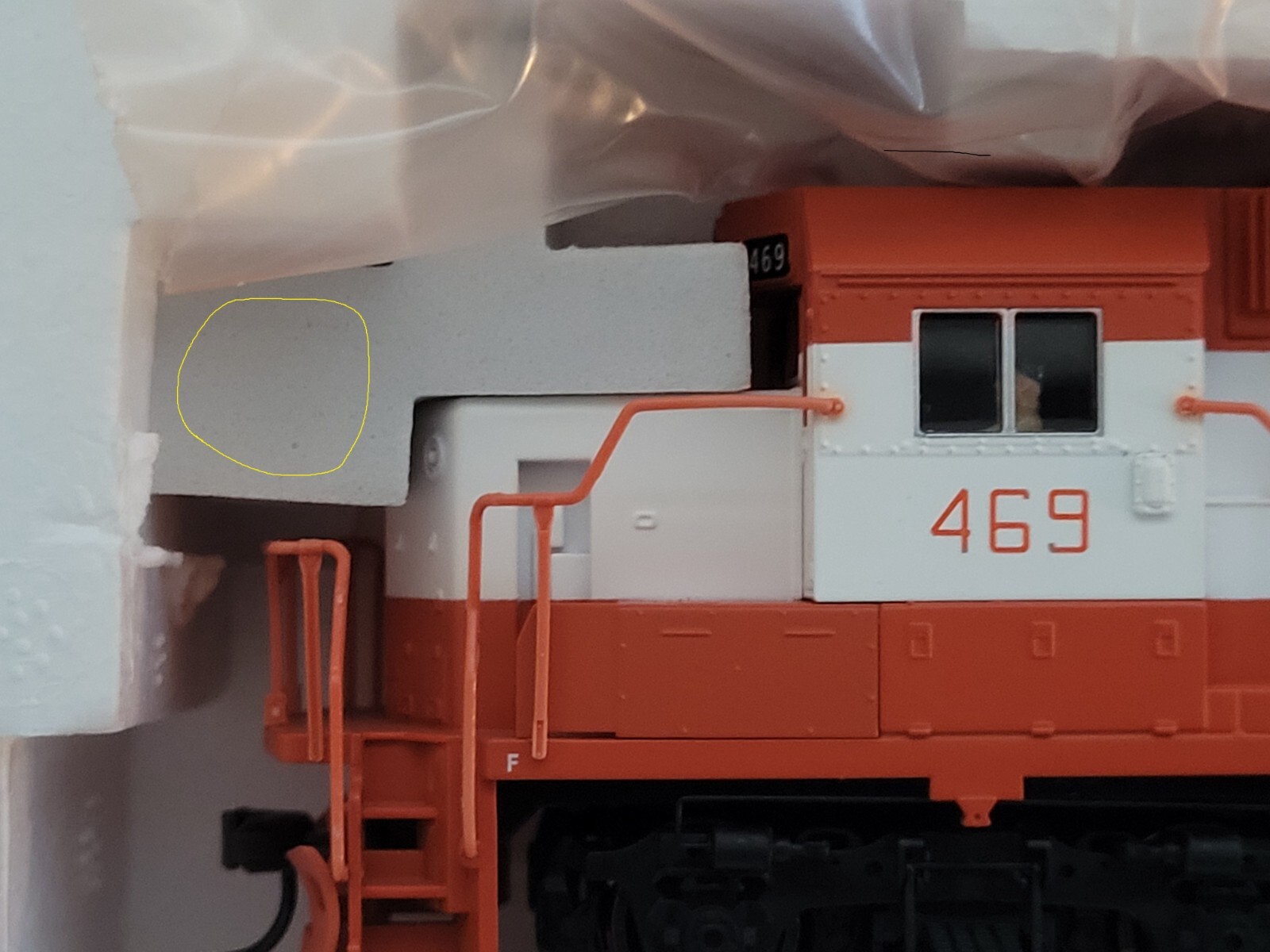 Atlas Trainman 10000292A HO Scale GP38-2 with Low Nose DC Frisco #469 New Tested