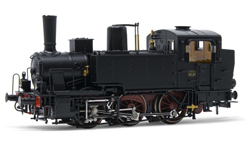 RIVAROSSI HR2917 H0 Steam Locomotive Gr. 835 FS With Oil Lamps