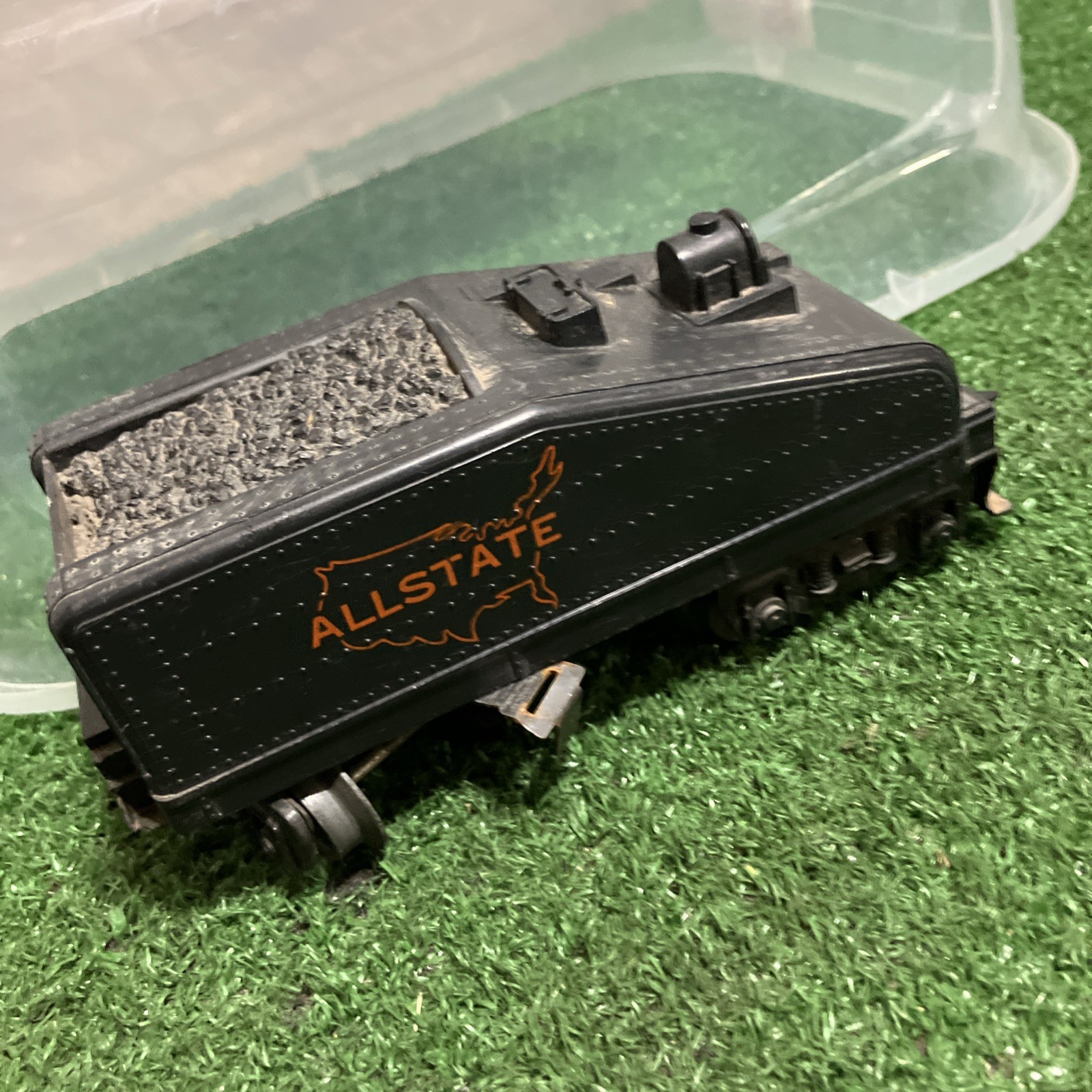Marx Train 1666 Locomotive Engine ALLSTATE WEDGE TENDER tested works O Gauge O27