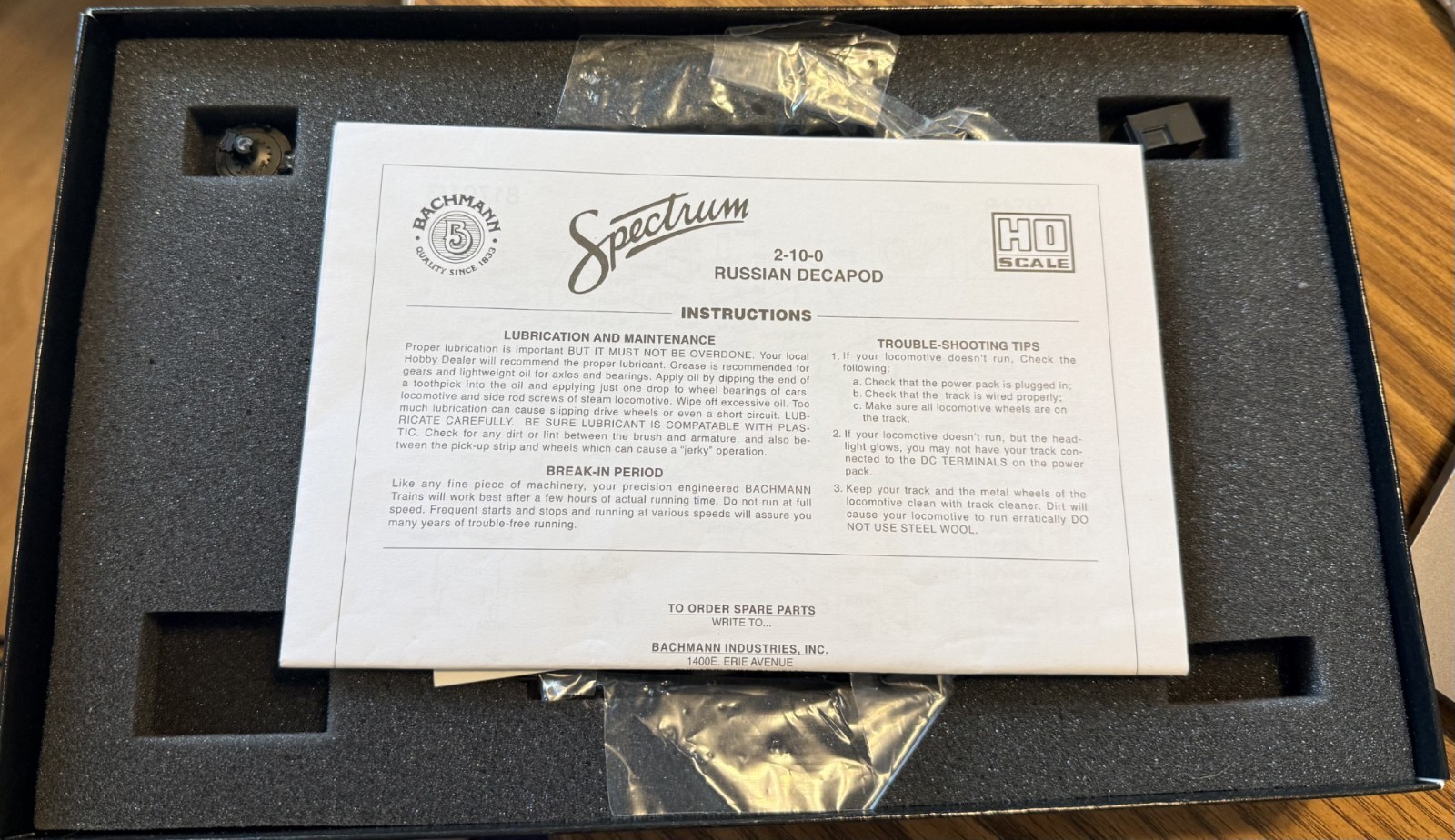 Brand New Bachmann Spectrum 2-10-0 Russian Decapod HO Steam Locomotive (81701)