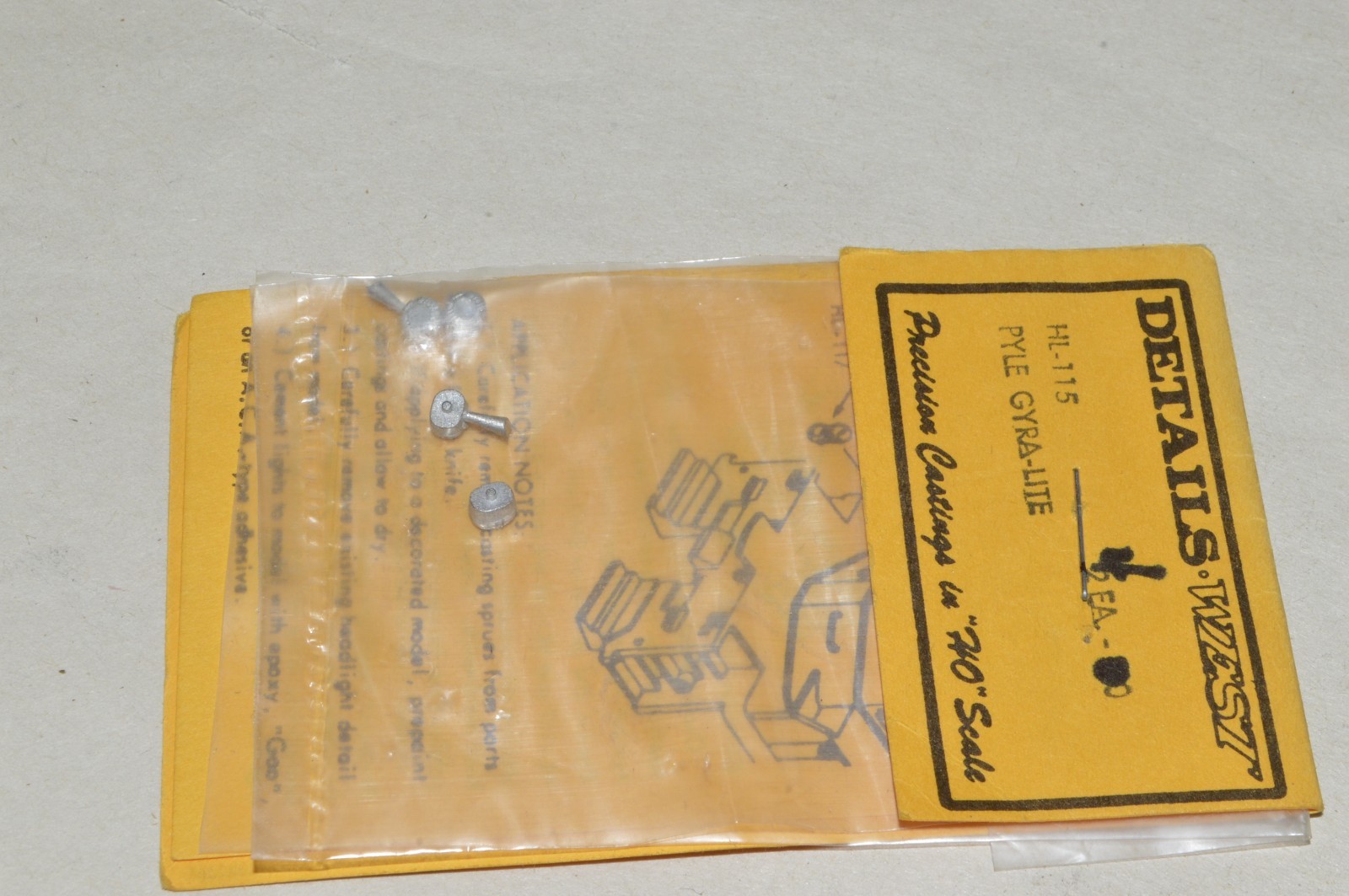 HO scale locomotive PARTS metal Details West HL-115 Pyle Gyralite (4)