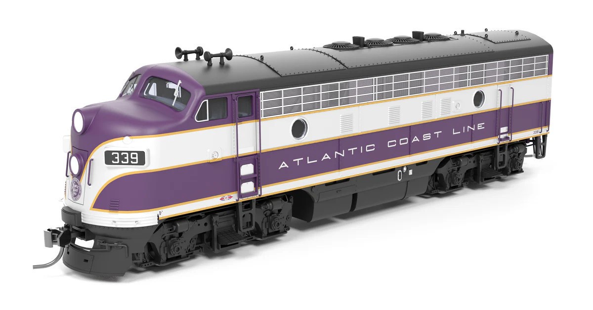 Broadway Limited HO ~ EMD F3A A/B ~ Atlantic Coast Line ACL #344 ~ DC Version