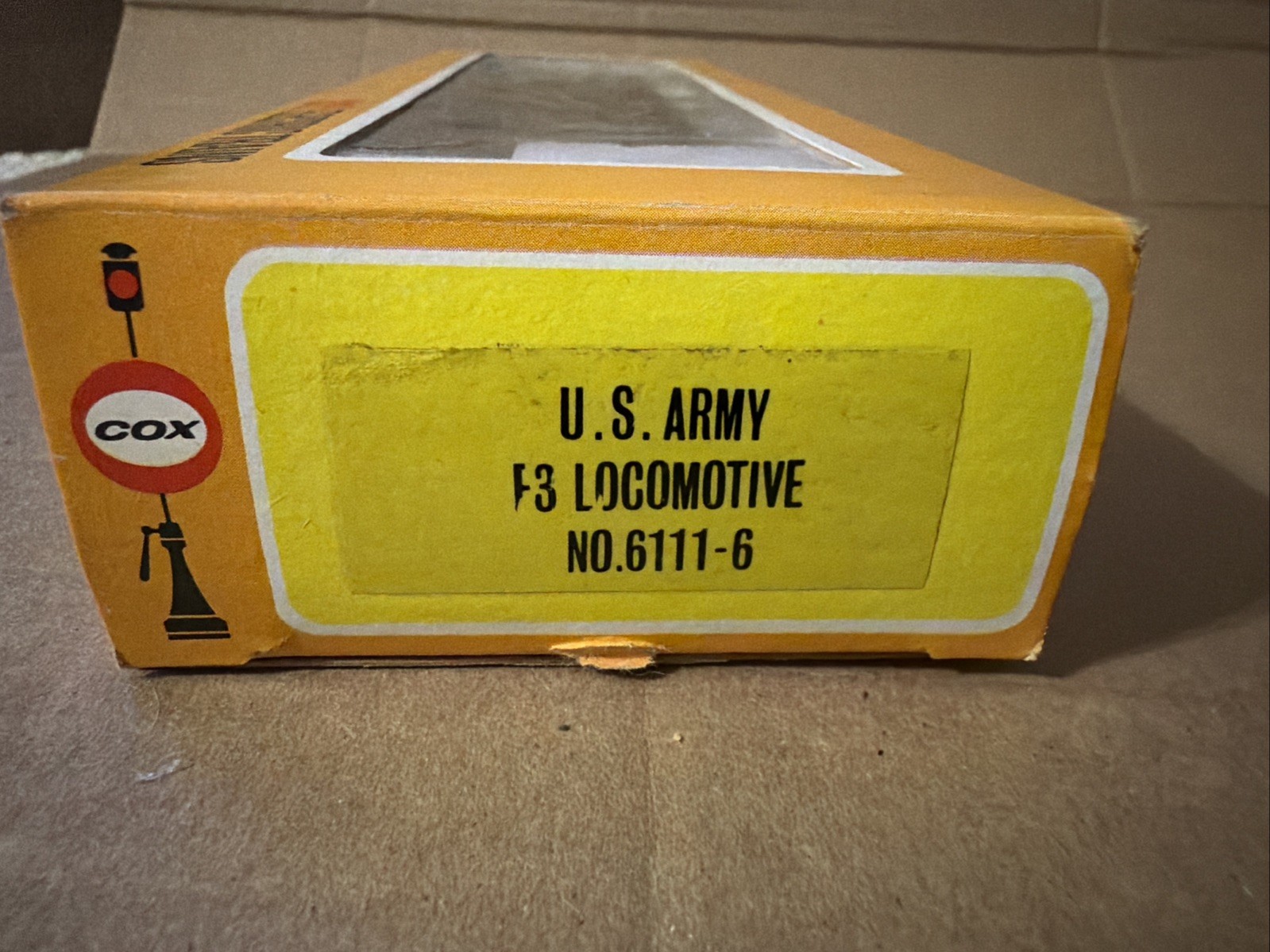 Vintage Cox HO Scale US Army F3 Diesel Locomotive 6111-6 MIB