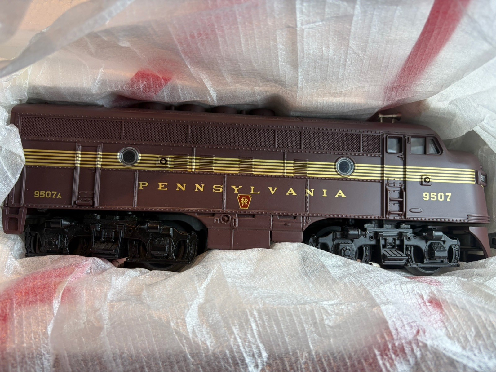 MTH Pennsylvania F-3 AA Diesel Set Tuscan Red. Rare !