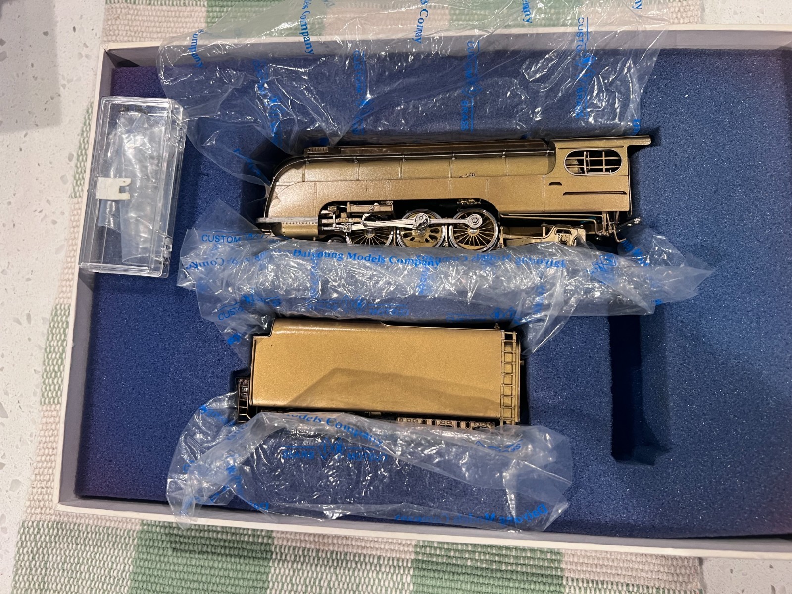 NJ Custom Models HO Scale UP 4-6-2 ’49er’ Steam Brass in Original Box
