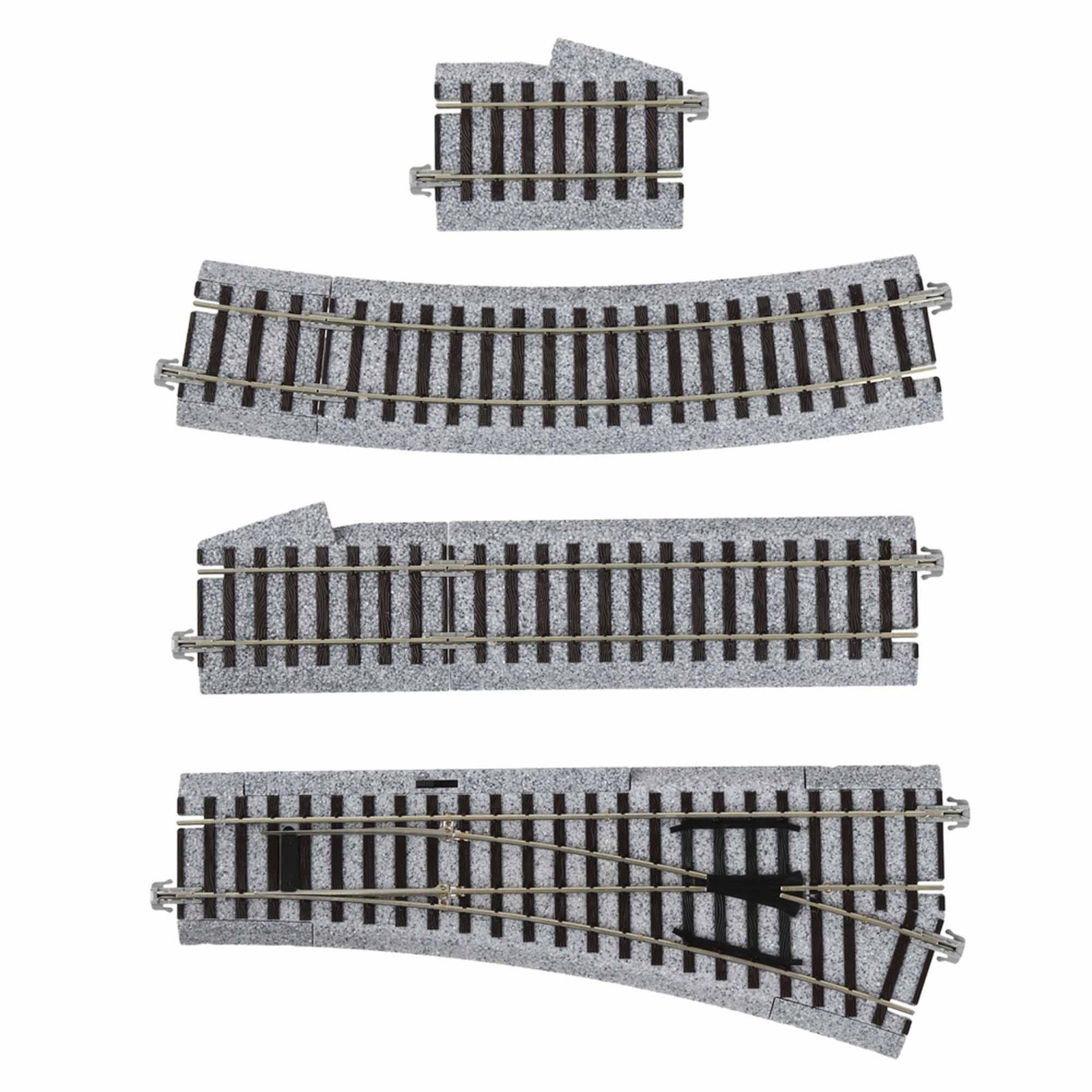 Kato USA Inc. HO Right Turnout with 550mm 21 5/8 Radius Curve KAT2853 HO Track
