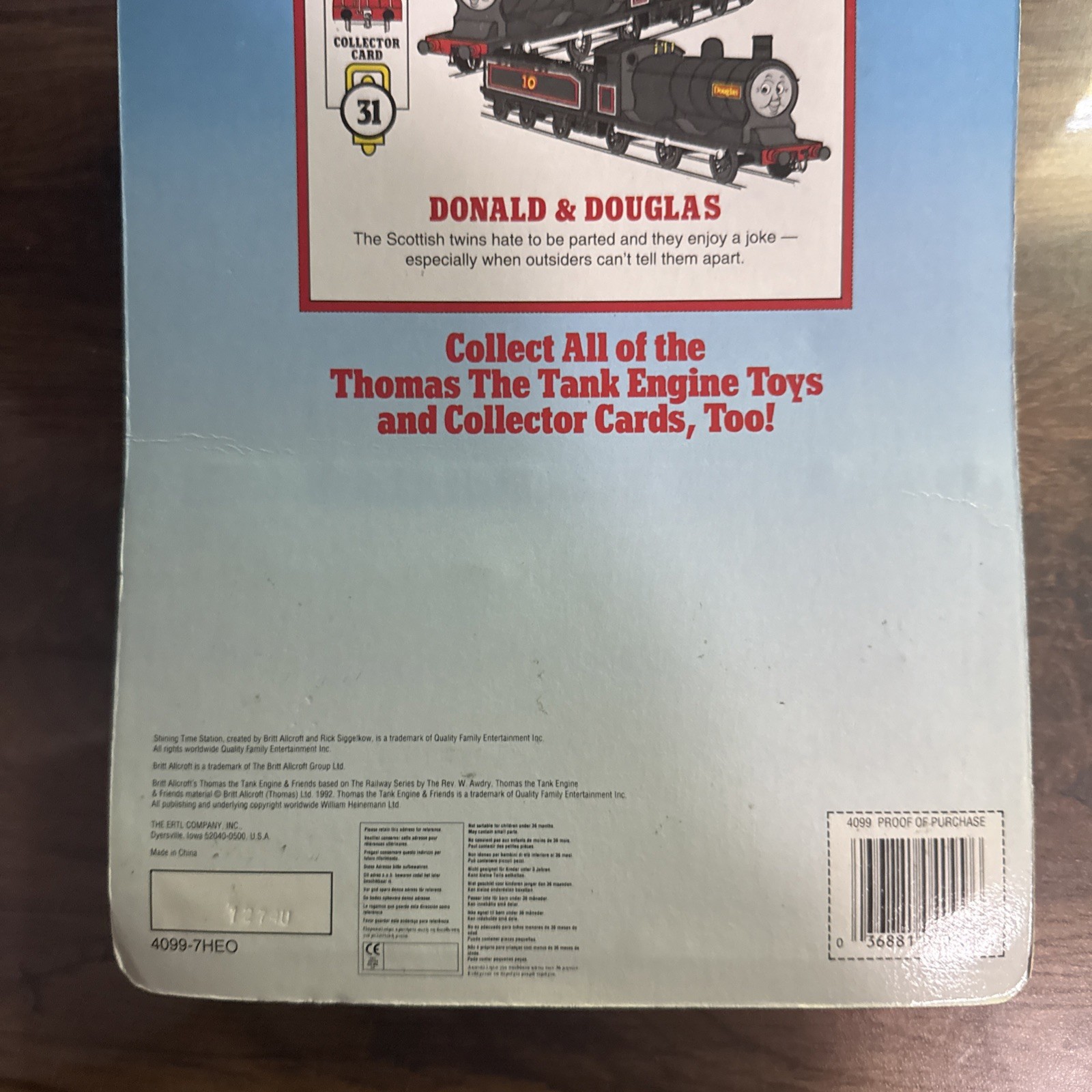 Thomas & Friends Die-Cast Donald & Douglas Twin Pack Ertl 4099 New in package