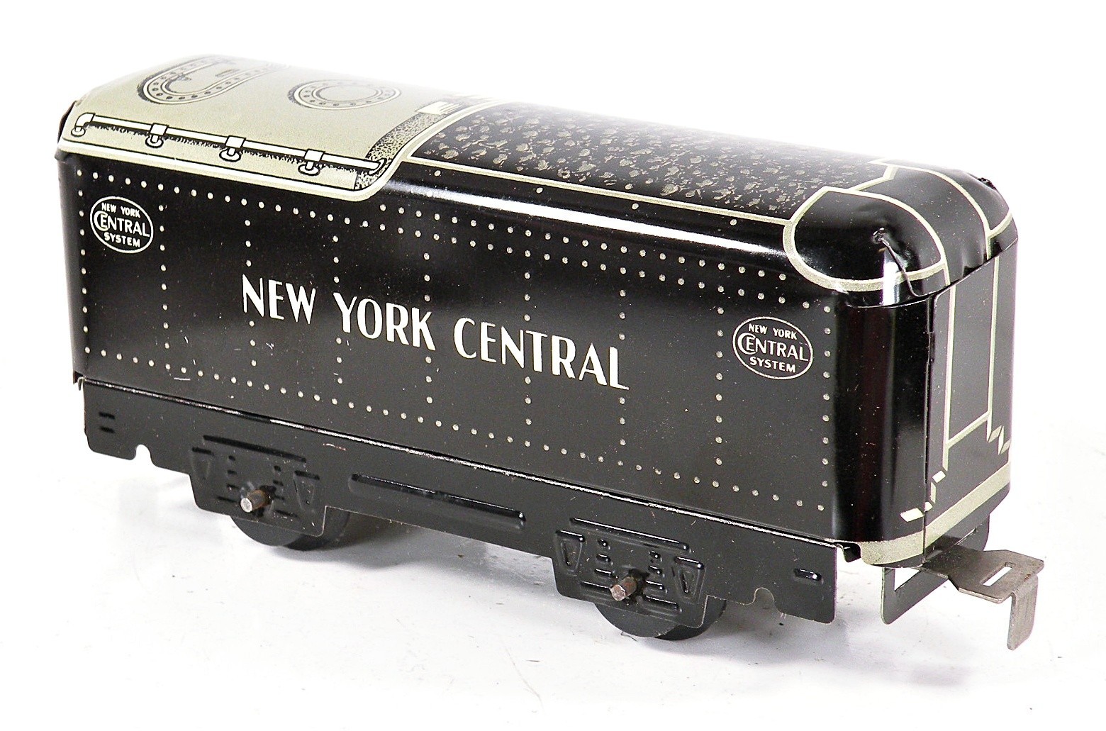 Marx Wind Up Tinplate Train Set 0-4-0 Loco and 4-Cars w/Box (No Track) 1950s