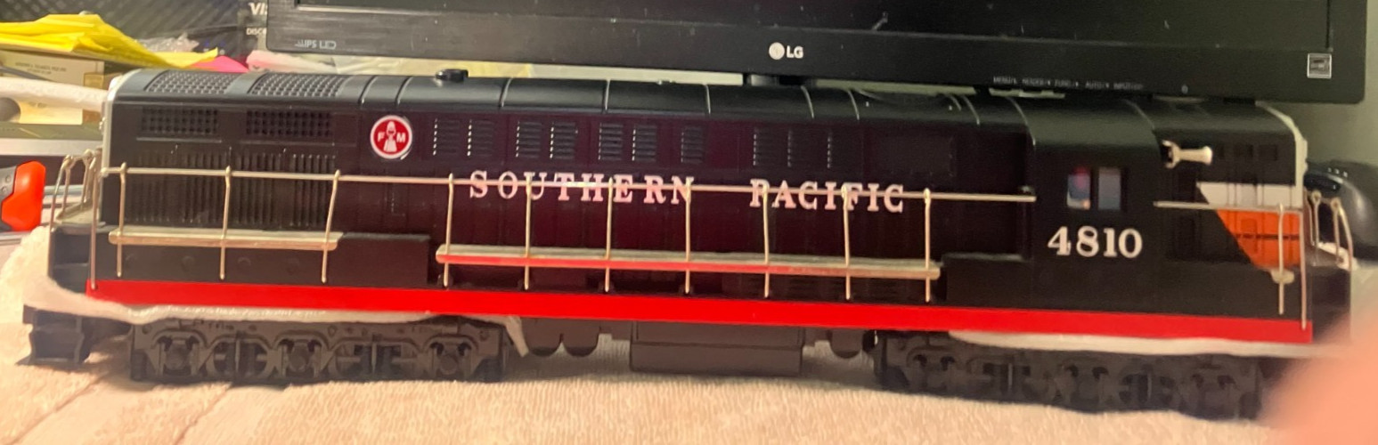 MTH PREMIER SOUTHERN PACIFIC FM TRAINMASTER DIESEL ENGINE 20-22233-1 O Ps2 BCR
