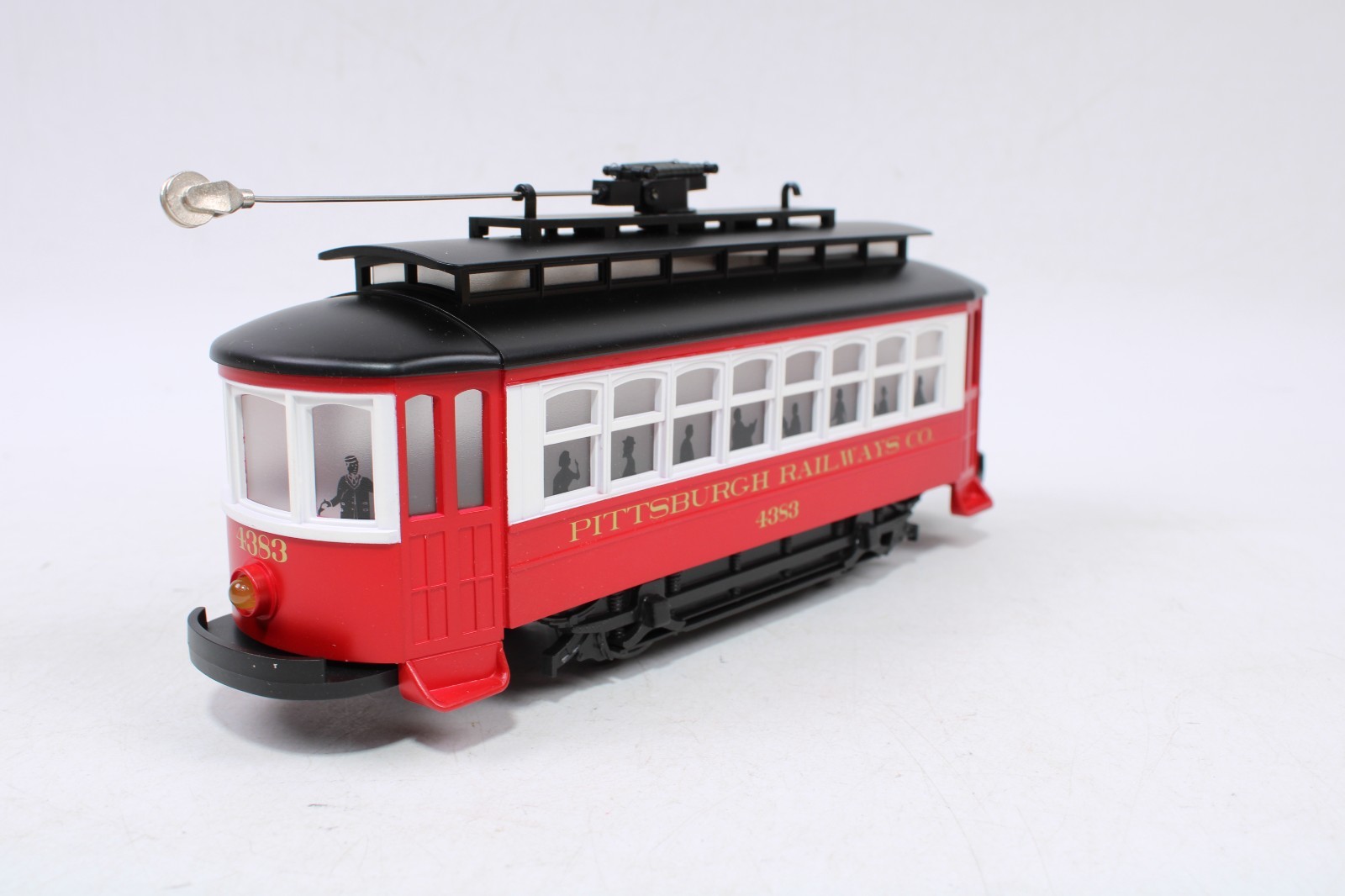 MTH 30-2557 O Gauge Bump-N-Go Trolley Pittsburgh Railways Co. #4383