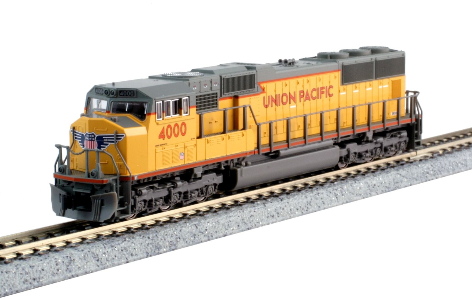 Kato 176-4015-DCC N UP SD70M Flat Radiator Diesel Locomotive Digitrax DCC #4015