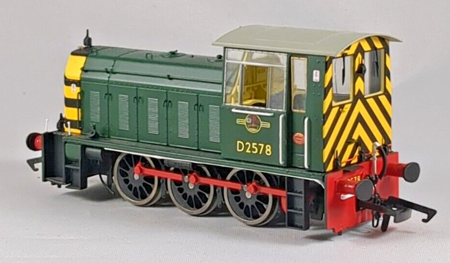 Heljan 2501 Class 05 Hunslet Shunter D2578 BR Green Wasp Stripe As Preserved DCC