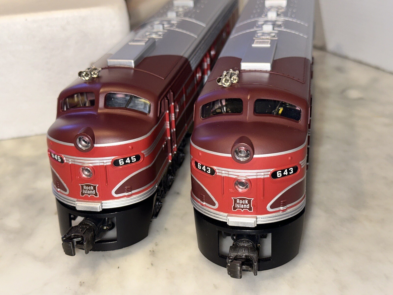 MTH30-2187-1 & 2187-3 EB ABA Diesels W PS Horn 2 In Box