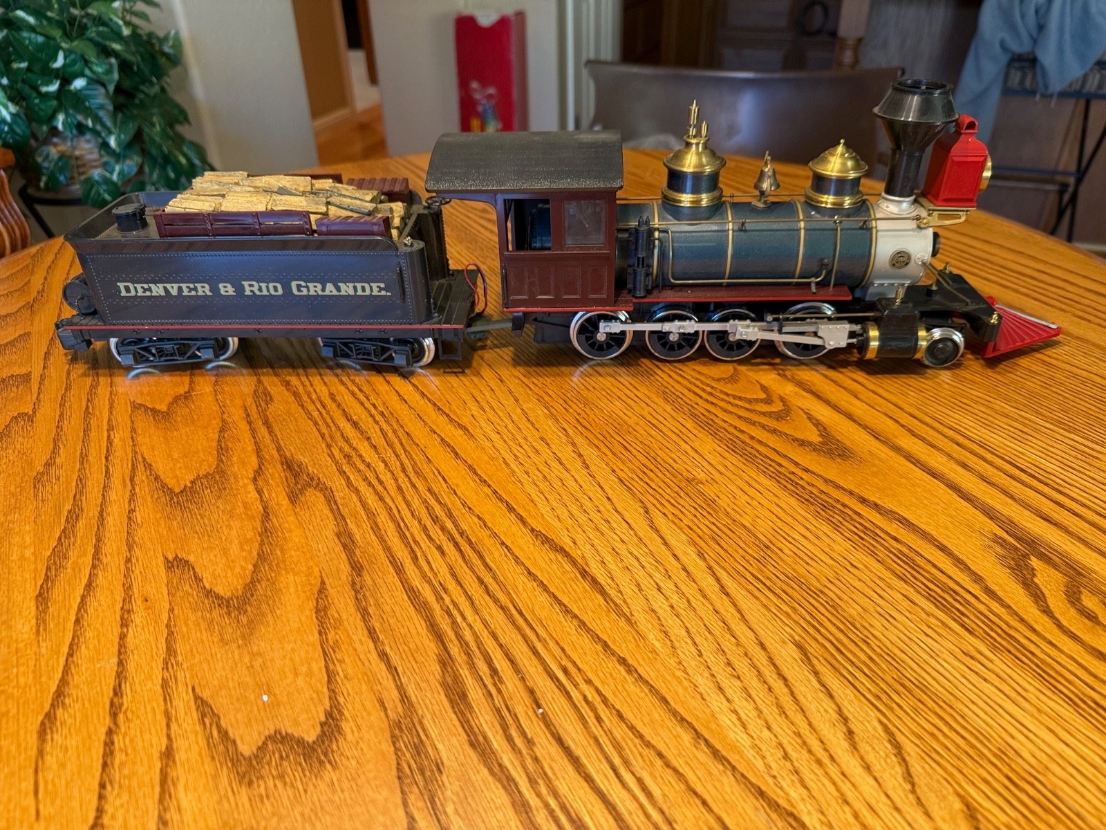 Delton Locomotive Works G Scale C-16 Locomotive & Tender, Excellent